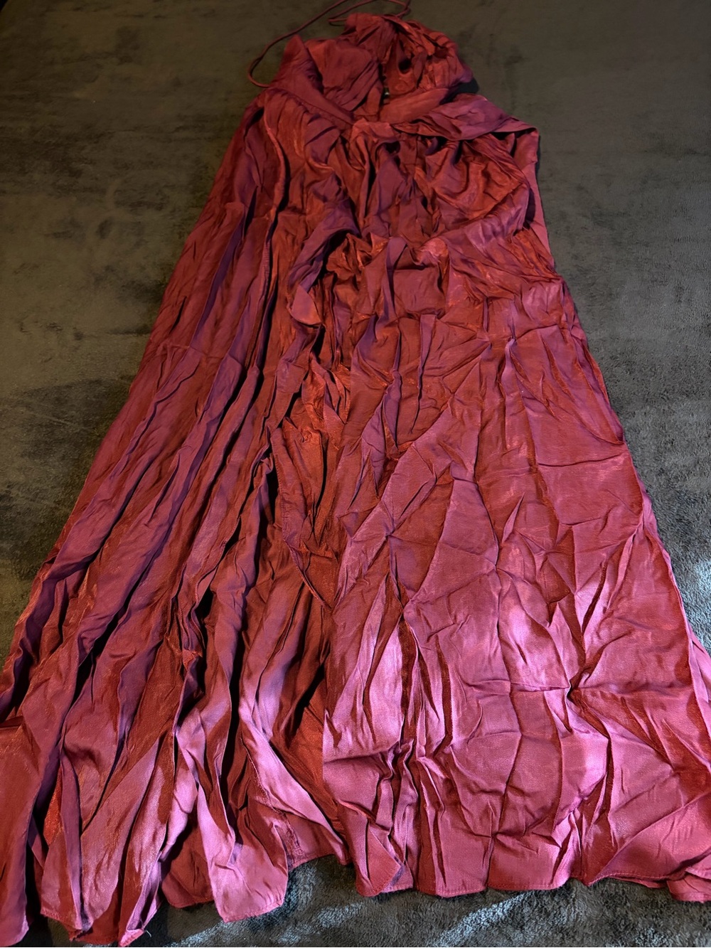 Lulus Red Wine Dinner Dress